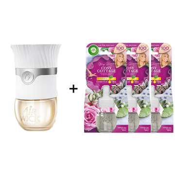 Air Wick Advanced Plug-In Oil Air Freshner Kit 1 Device + 3 Refills (Choose Your Scents)