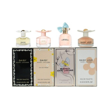 marc jacobs(w) mini set edt 3x4ml(daisy love + daisy eau so fresh + daisy )+ perfect edp 5ml