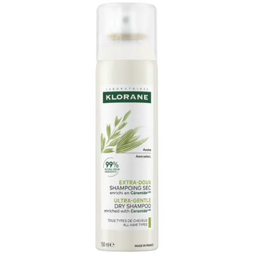 Klorane Extra-Gentle Dry Shampoo - All Hair Types - With Oat & Ceramide 150 ml