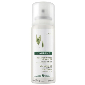 Klorane Extra-Gentle Dry Shampoo - All Hair Types - with Oat & Ceramide 50 ml