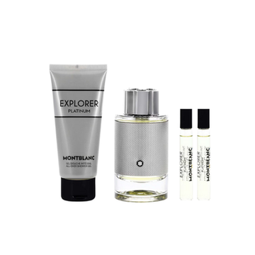 Mont Blanc Explorer Platinum Gift Set EDP 100ml + 2 x 7.5ml + Shower Gel 100ml
