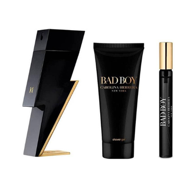 Carolina Herrera Bad Boy Gift Set 100ml EDT + 100ml Shower Gel + 10ml EDT