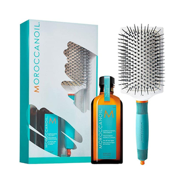 Moroccanoil Treatment 100ml + Ceramic Paddle Brush