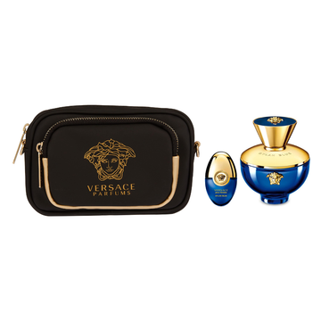 Versace Dylan Blue Pour Femme Gift Set 100ml EDP + 10ml EDP + Pouch